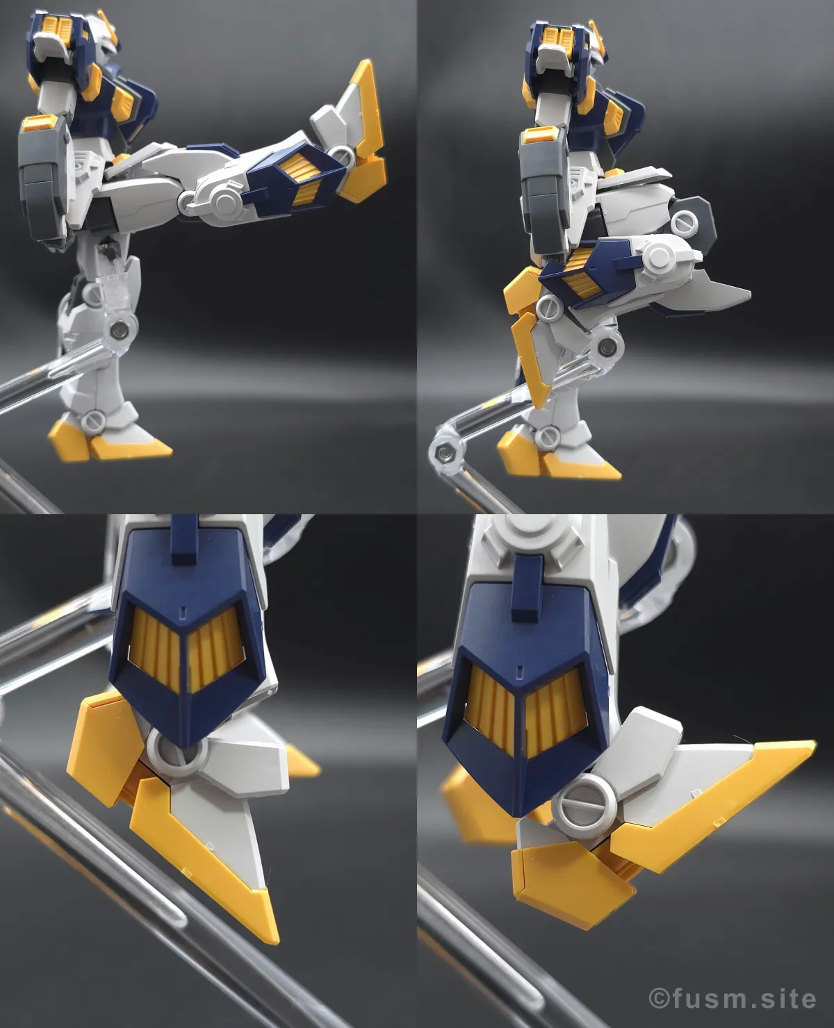 HG ガンダム6号機(マドロック) レビュー 脚部ディテール 可動域 04