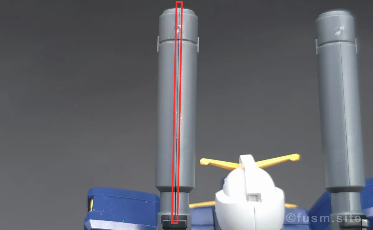 HG ガンダム6号機(マドロック) レビュー バックパックレビュー 合わせ目 01