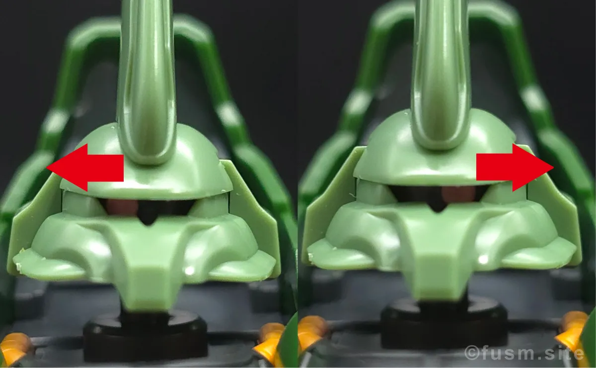 HGUC クシャトリヤ レビュー 頭部ディテール ギミック 01