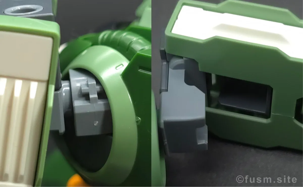 HGUC クシャトリヤ レビュー 肩ディテール 可動域 02