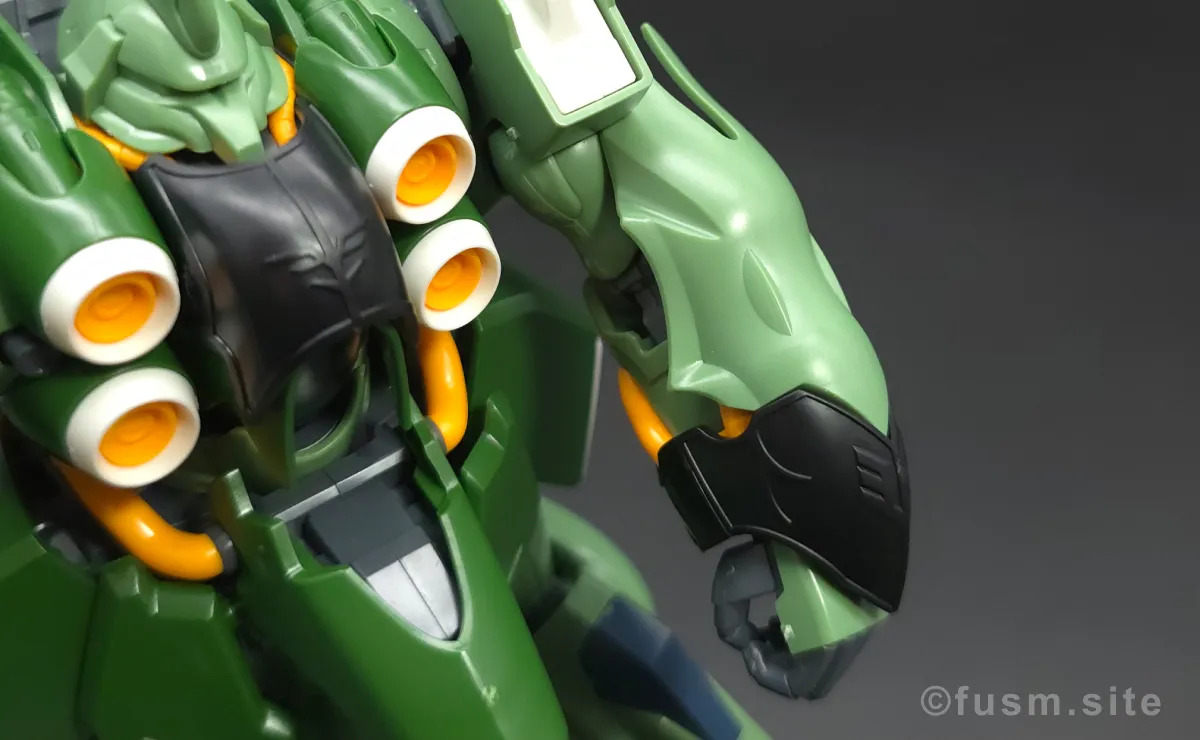 HGUC クシャトリヤ レビュー 腕部ディテール 可動域 01