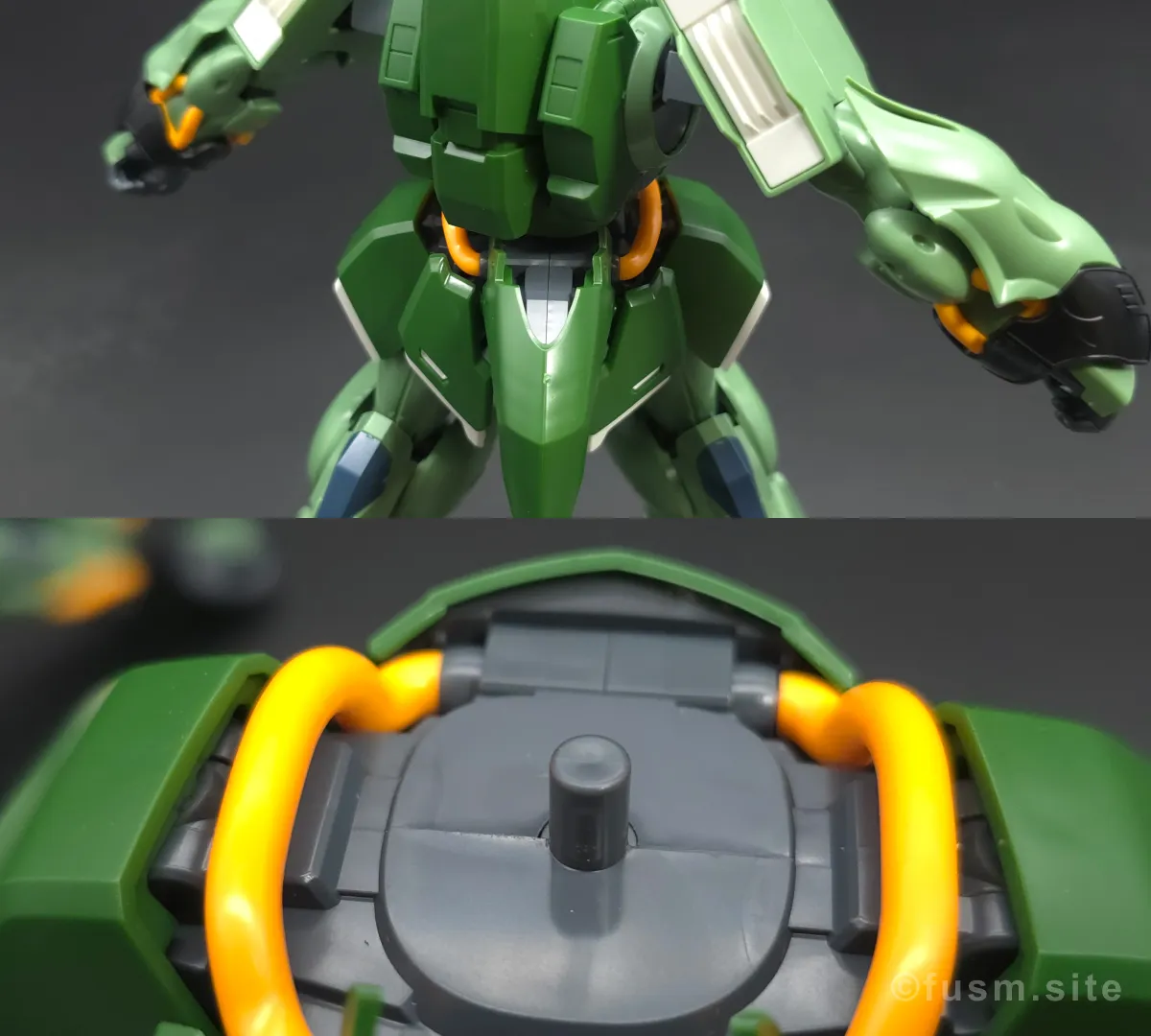 HGUC クシャトリヤ レビュー 胴体ディテール 可動域 02