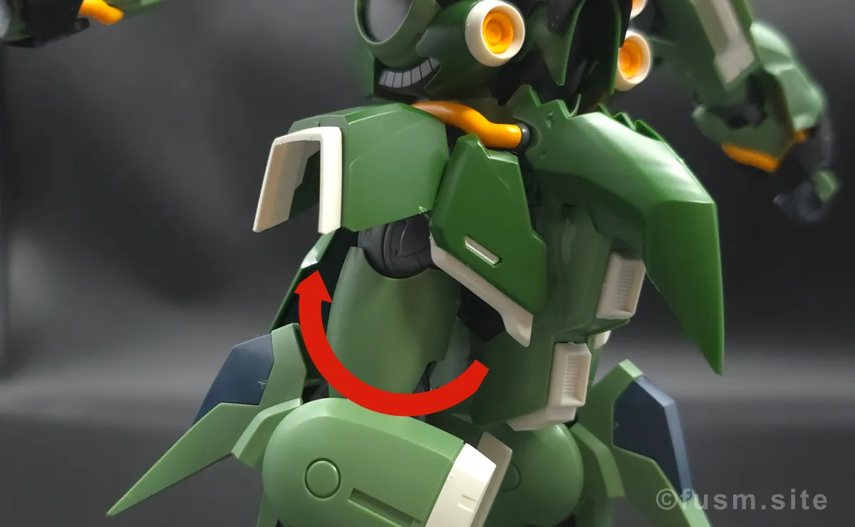 HGUC クシャトリヤ レビュー 胴体ディテール 可動域 04