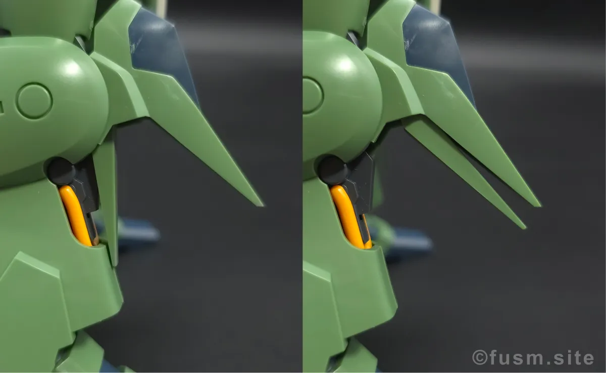 HGUC クシャトリヤ レビュー 脚部ディテール 可動域 01