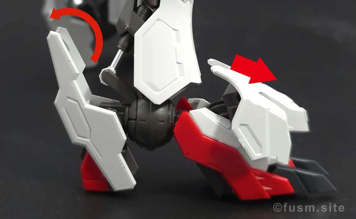 MG ガンダムバルバトスルプス レビュー 脚部ディテール 可動域 03
