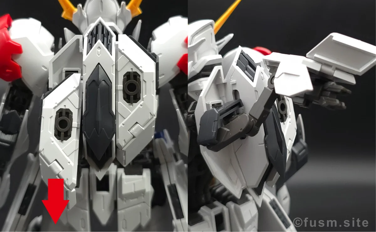 MG ガンダムバルバトスルプス レビュー バックパックレビュー ギミック 01