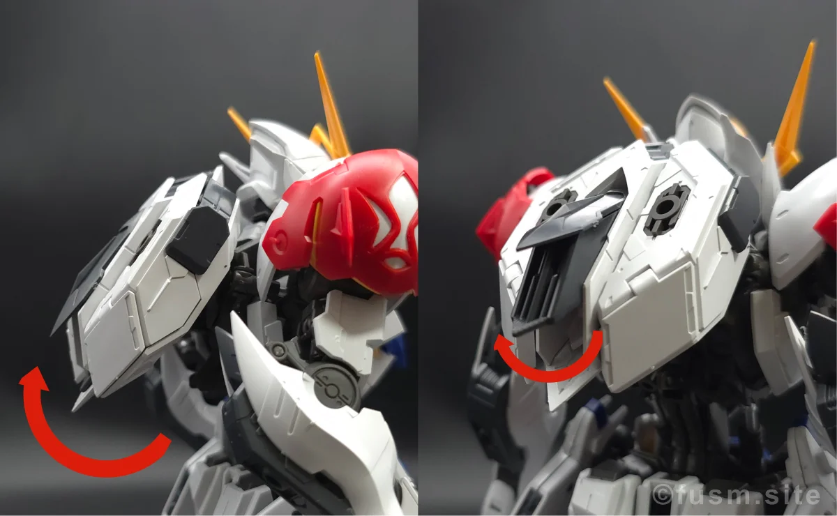 MG ガンダムバルバトスルプス レビュー バックパックレビュー 可動域 01