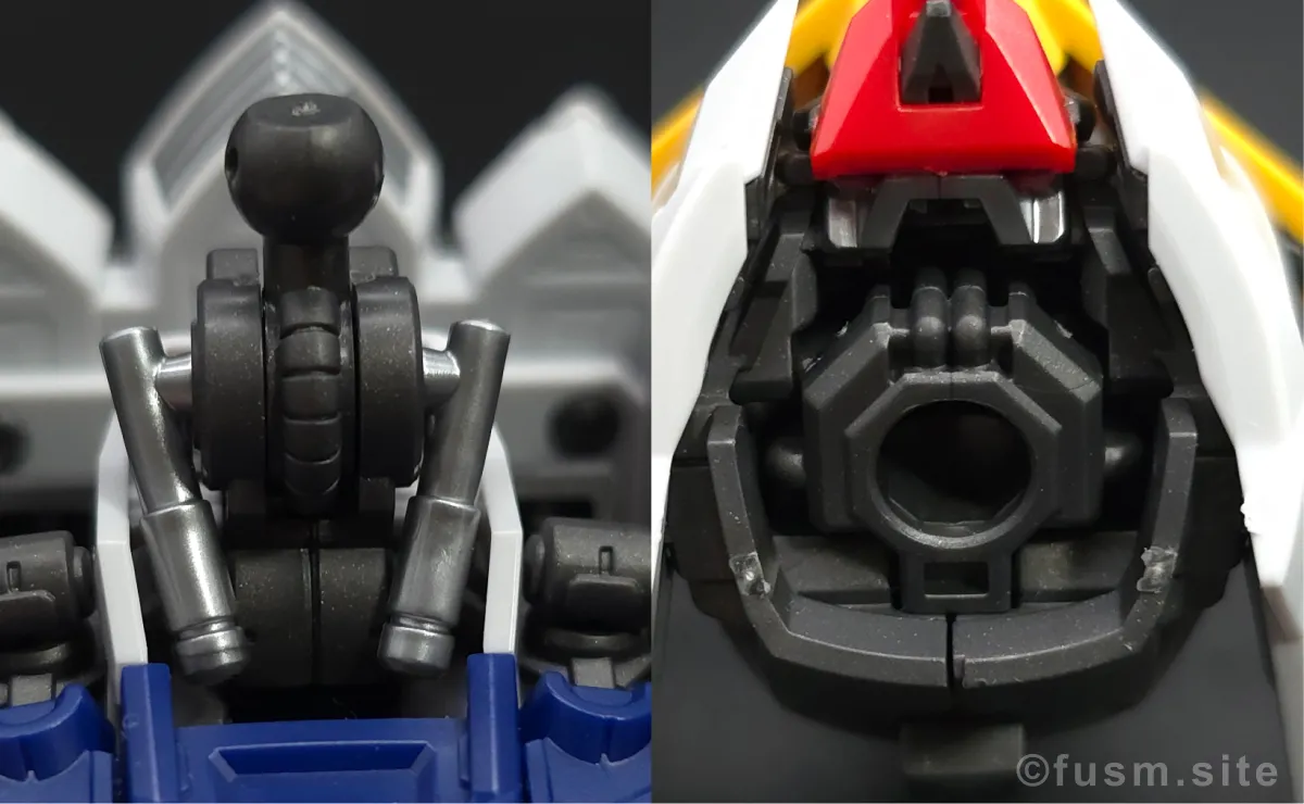 MGSD ガンダムバルバトス レビュー 頭部ディテール 可動域 02