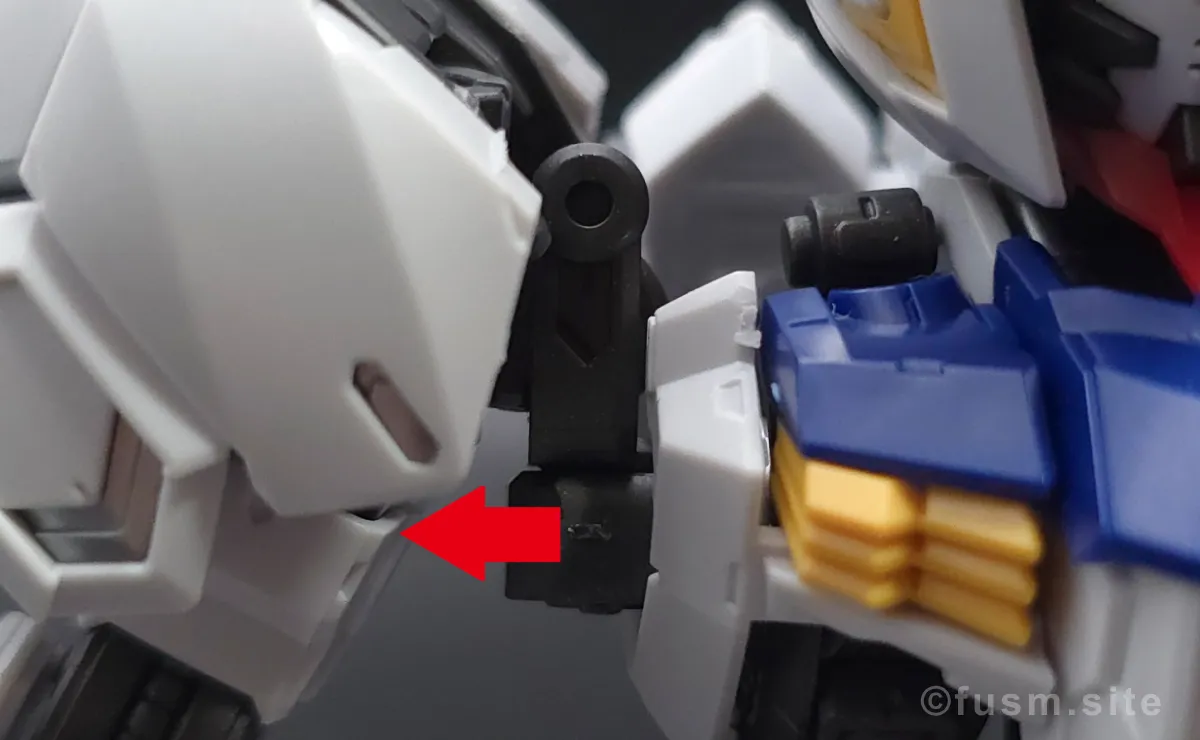 MGSD ガンダムバルバトス レビュー 肩ディテール 可動域 03