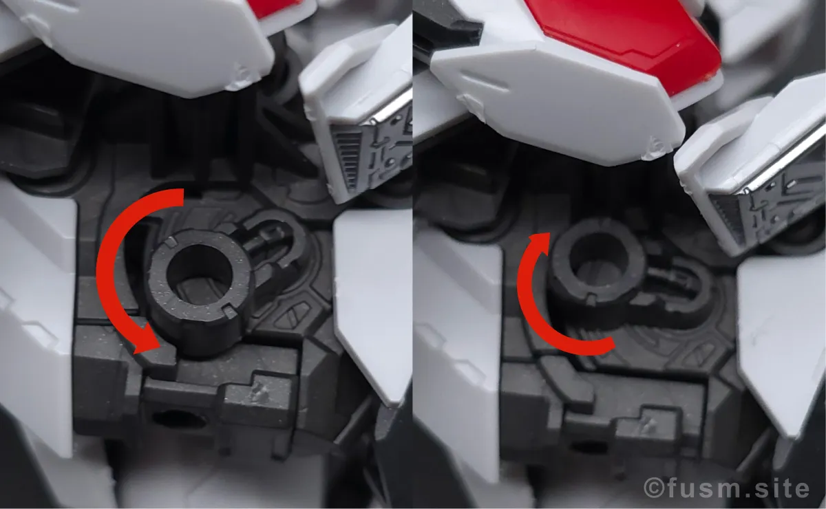 MGSD ガンダムバルバトス レビュー 胴体ディテール 可動域 05