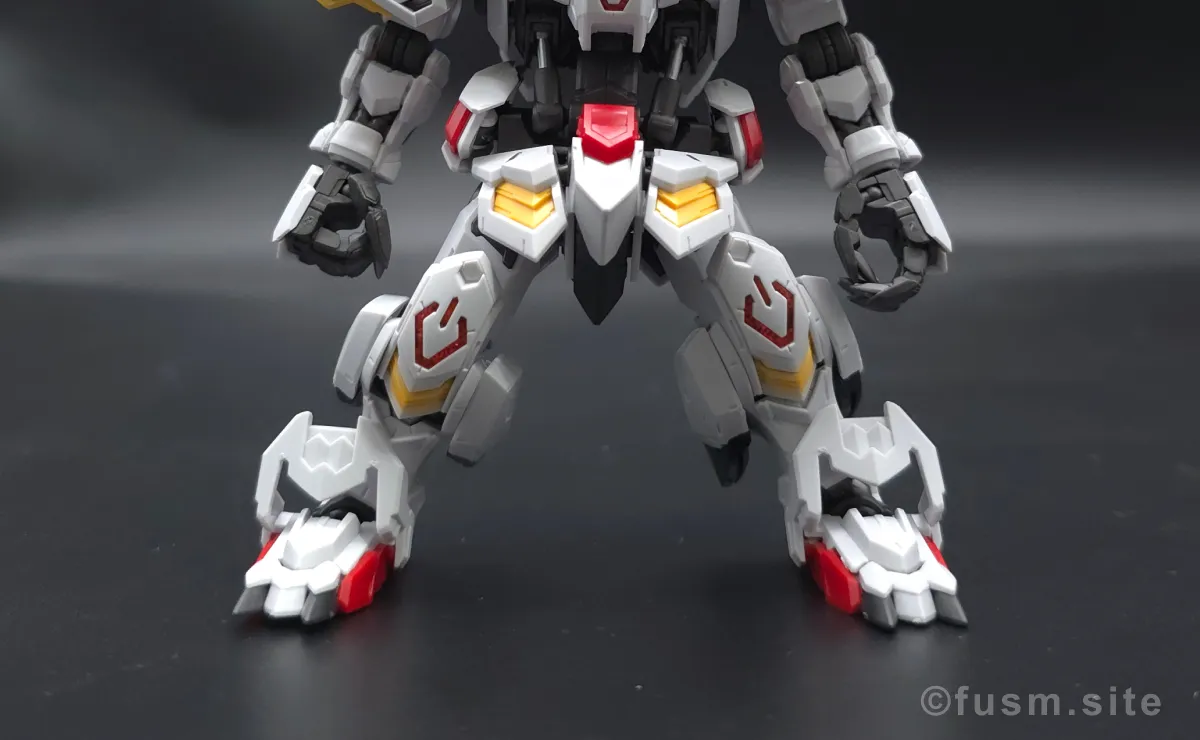 MGSD ガンダムバルバトス レビュー 脚部ディテール 可動域 04