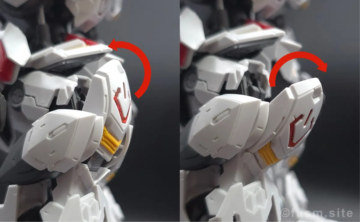 MGSD ガンダムバルバトス レビュー 脚部ディテール 可動域 06