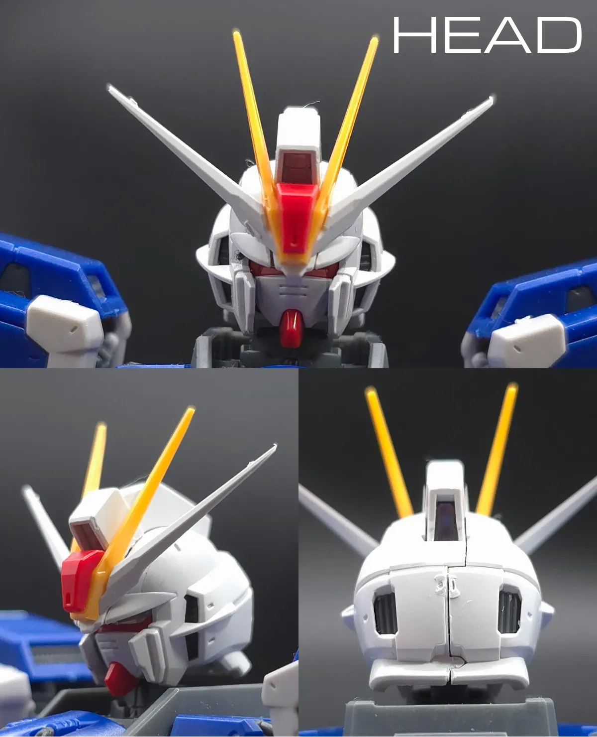 RG フォースインパルスガンダム　レビュー 頭部ディテール 01