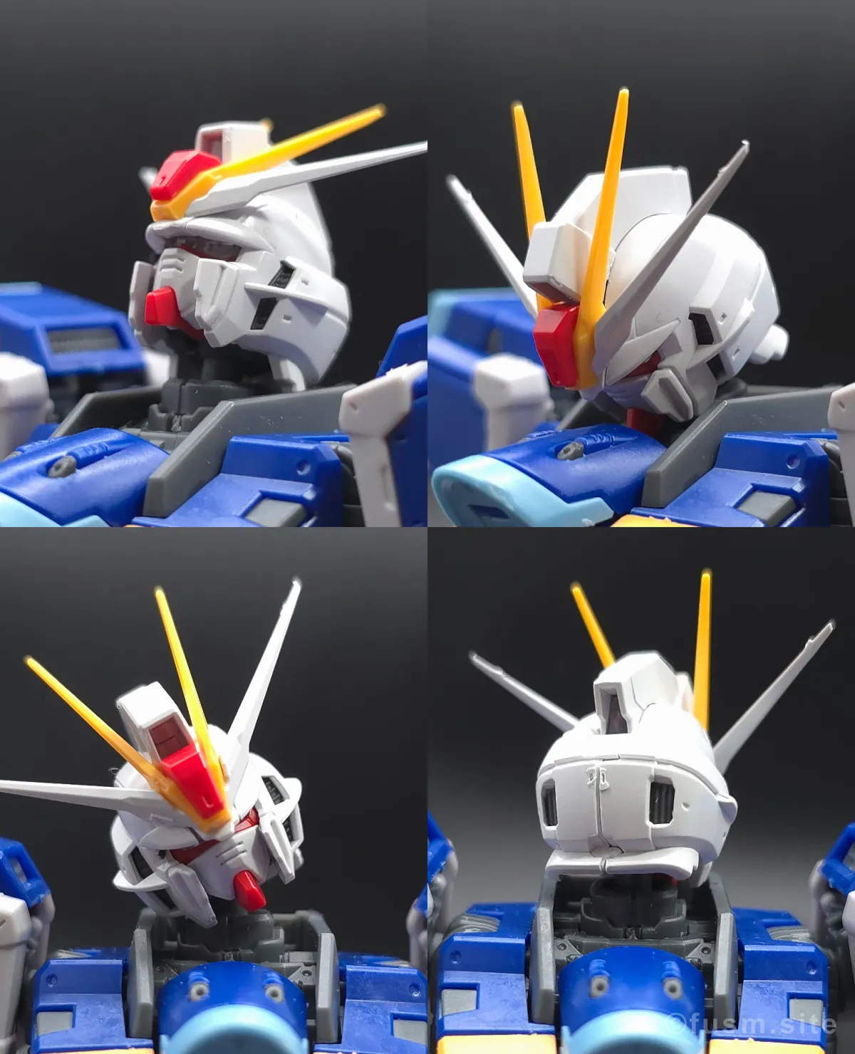 RG フォースインパルスガンダム　レビュー 頭部ディテール 可動域 01