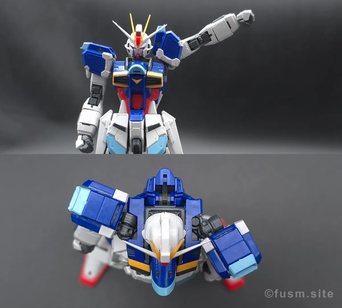 RG フォースインパルスガンダム　レビュー 肩ディテール 可動域 02