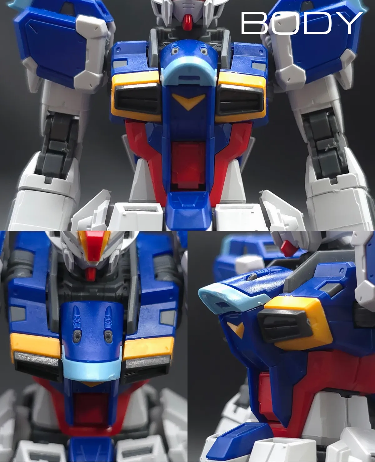 RG フォースインパルスガンダム　レビュー 胴体ディテール 01
