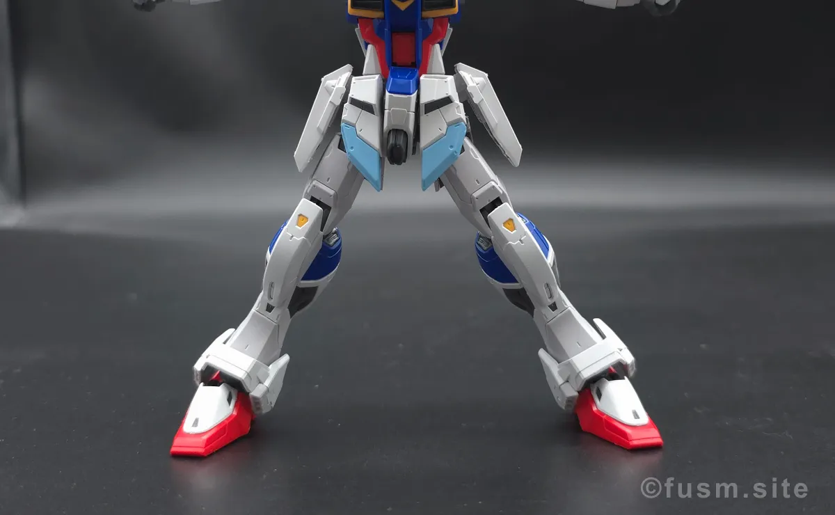 RG フォースインパルスガンダム　レビュー 脚部ディテール 可動域 02