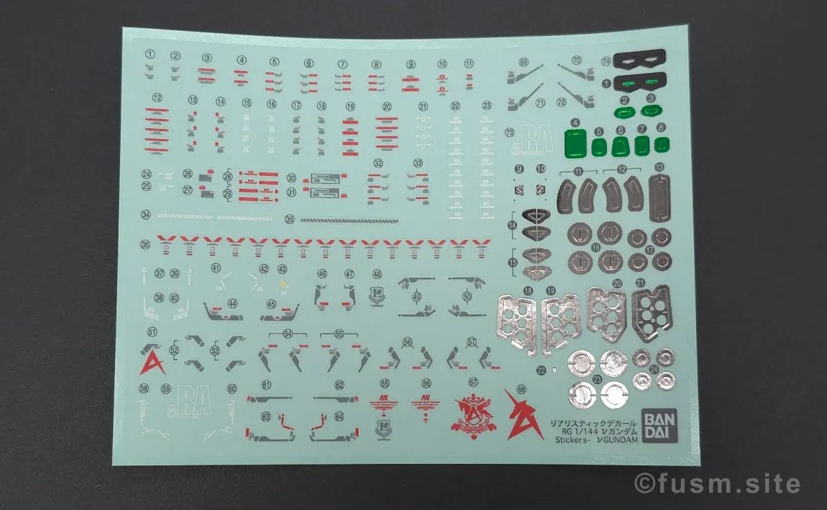 RG νガンダム レビュー パッケージ 06