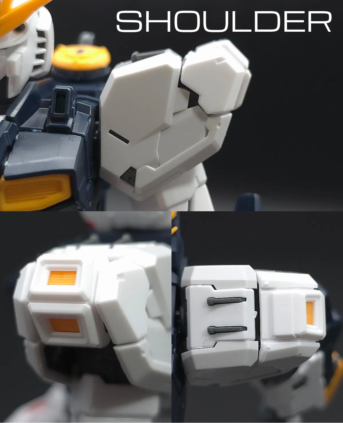 RG νガンダム レビュー 肩ディテール 01