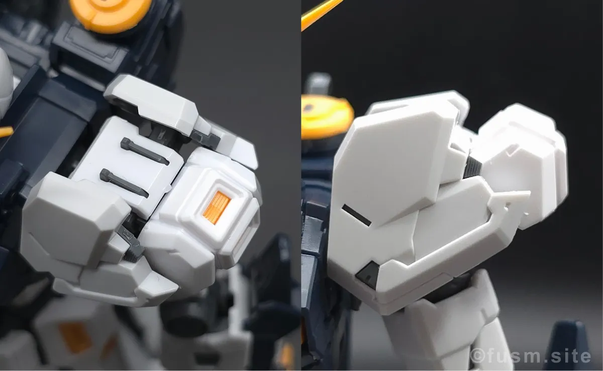 RG νガンダム レビュー 肩ディテール ギミック 01