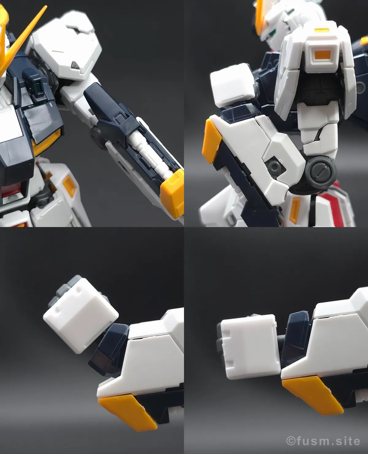 RG νガンダム レビュー 腕部ディテール 可動域 01