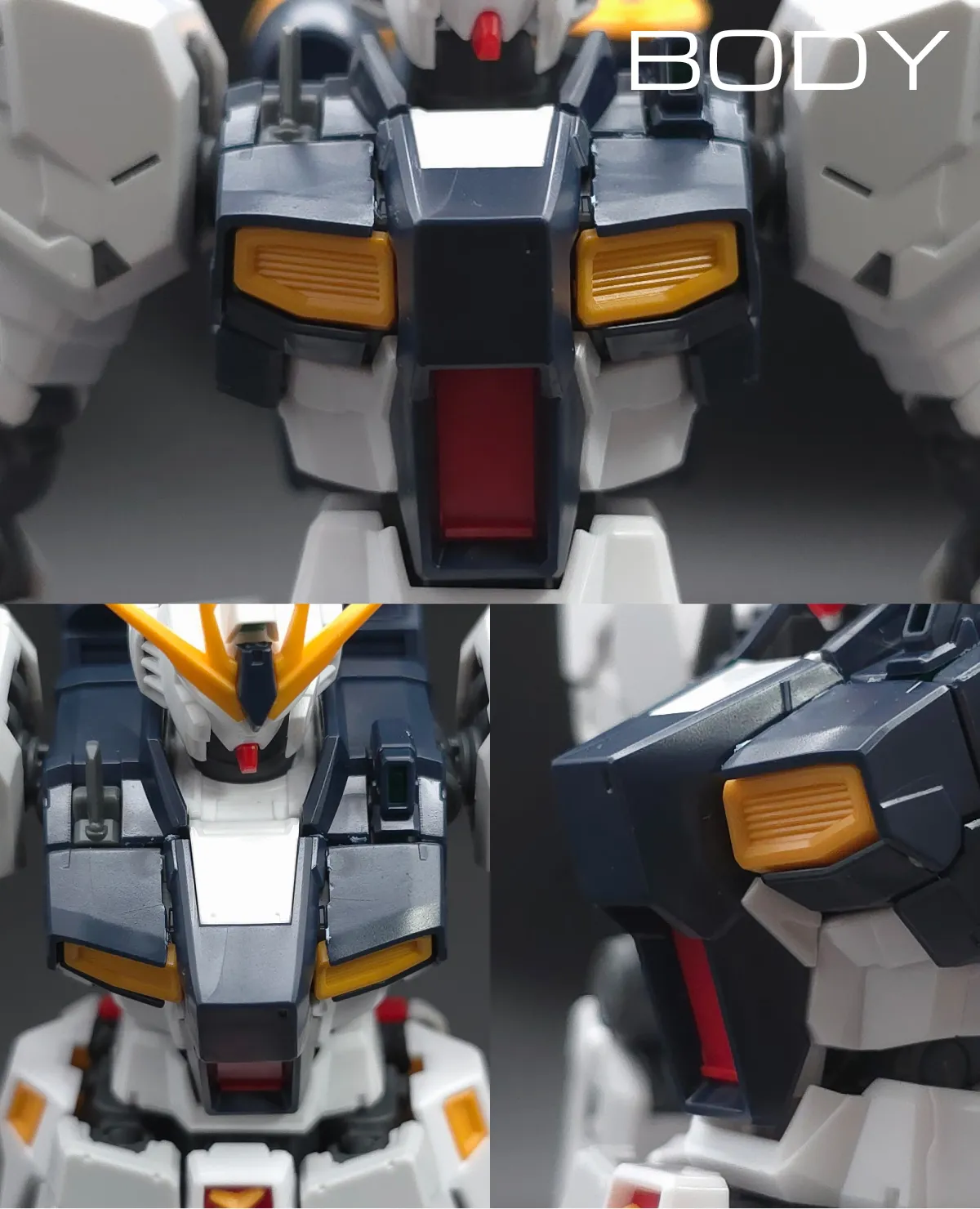 RG νガンダム レビュー 胴体ディテール 01