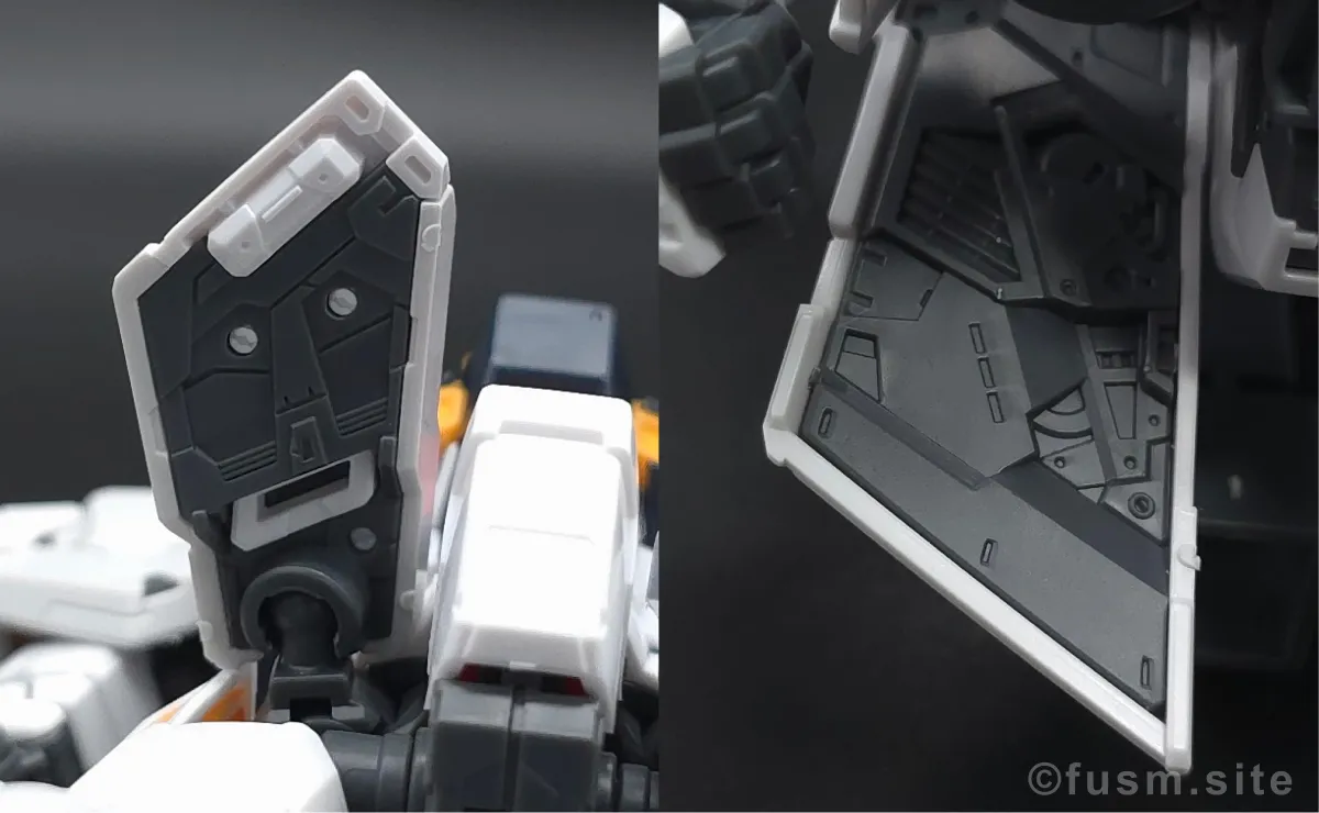 RG νガンダム レビュー 胴体ディテール 07