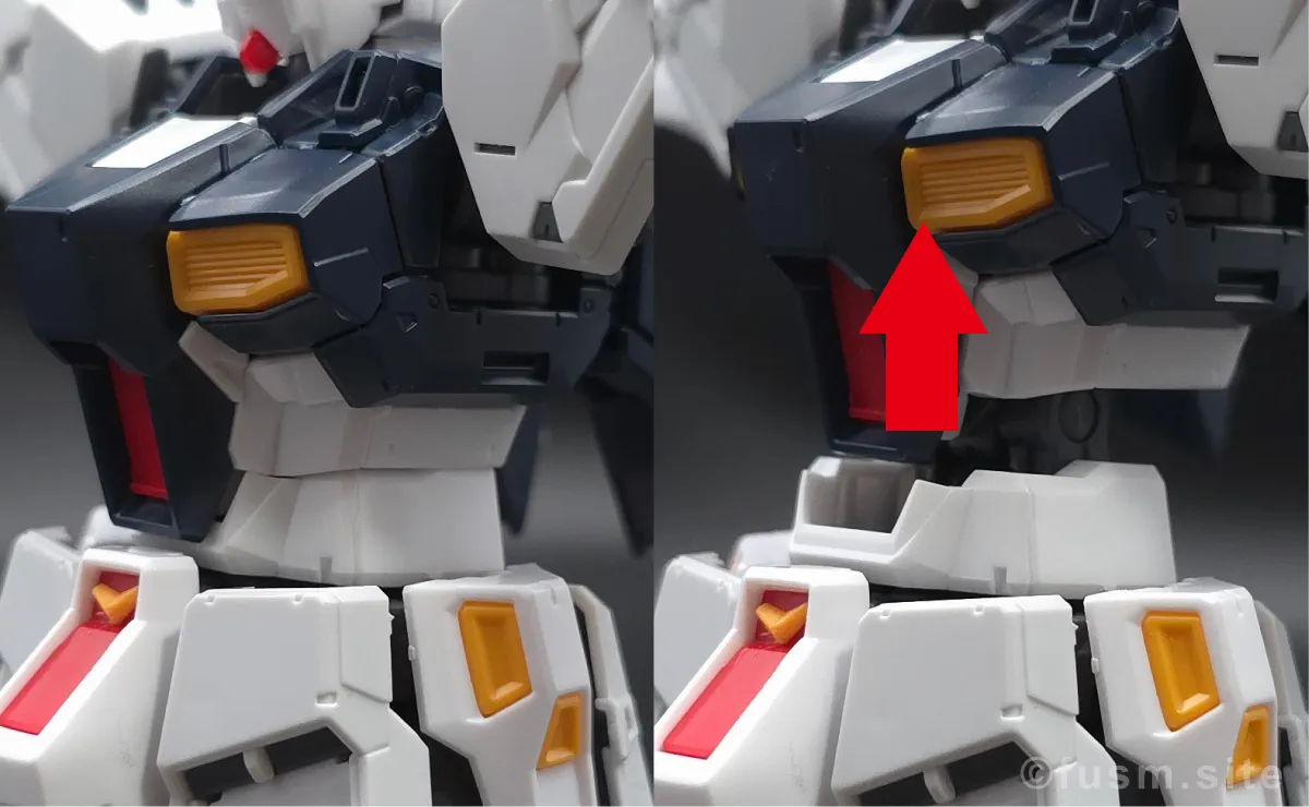 RG νガンダム レビュー 胴体ディテール ギミック 03