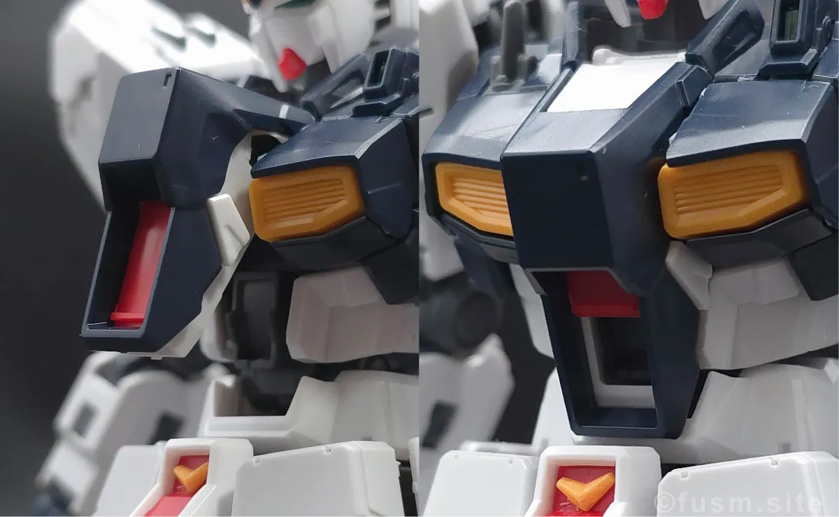 RG νガンダム レビュー 胴体ディテール ギミック 05