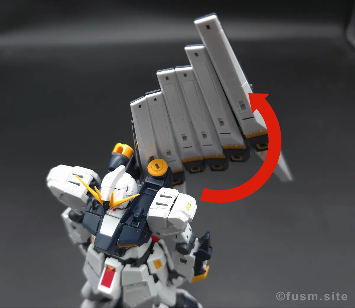 RG νガンダム レビュー バックパックレビュー 可動域 01