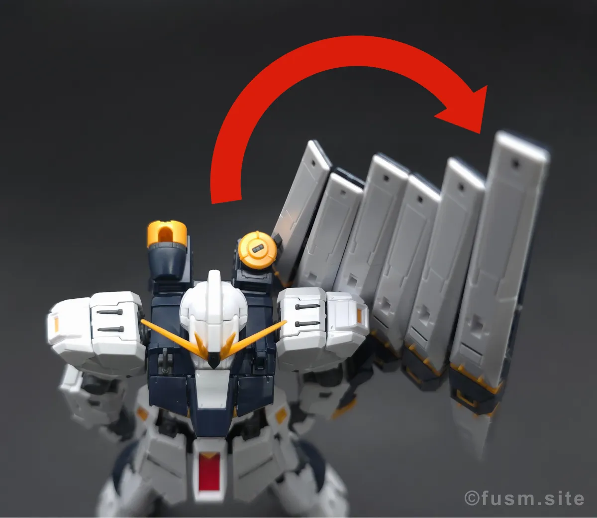 RG νガンダム レビュー バックパックレビュー 可動域 02