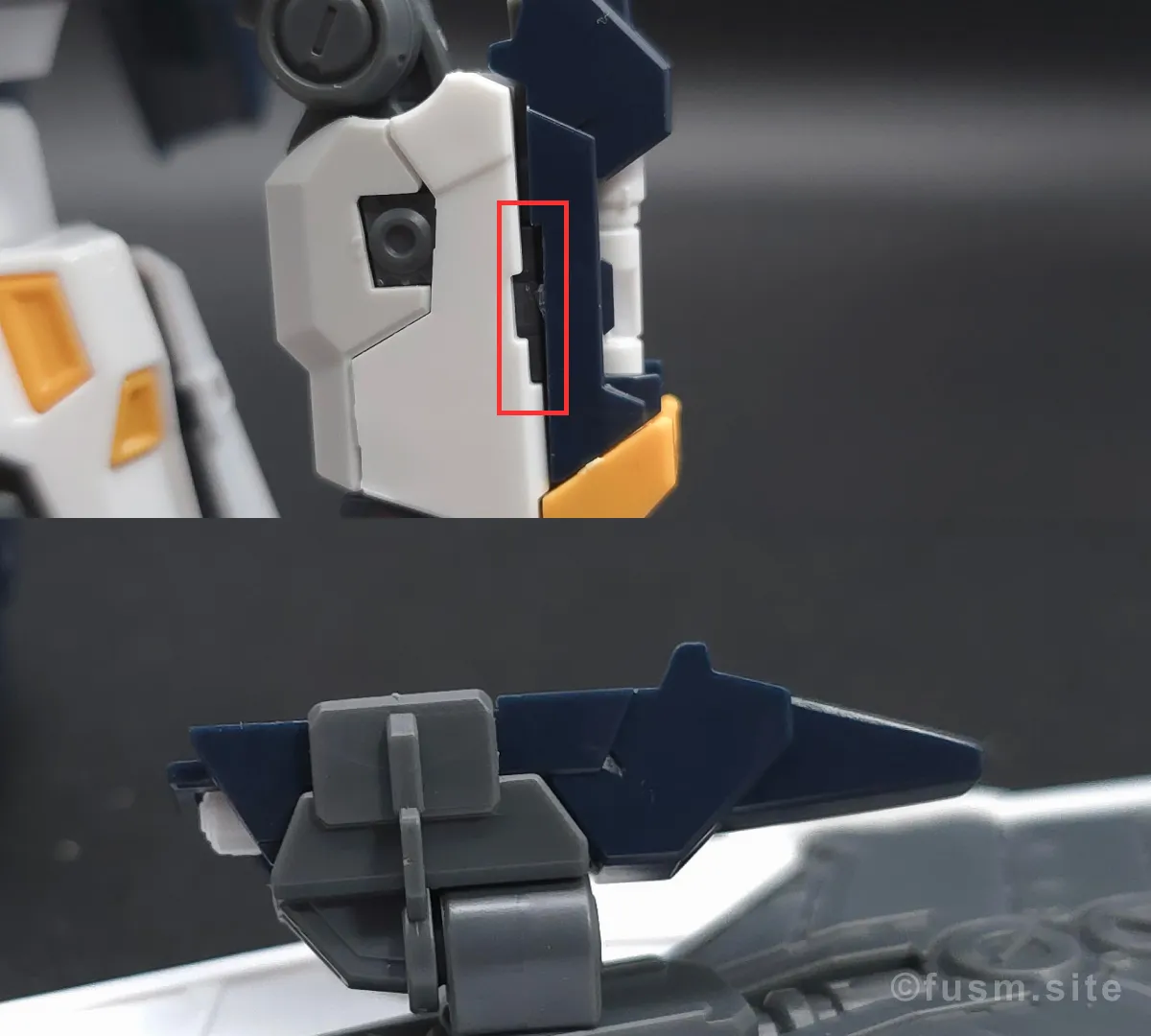 RG νガンダム レビュー 耐久力が弱い箇所 02