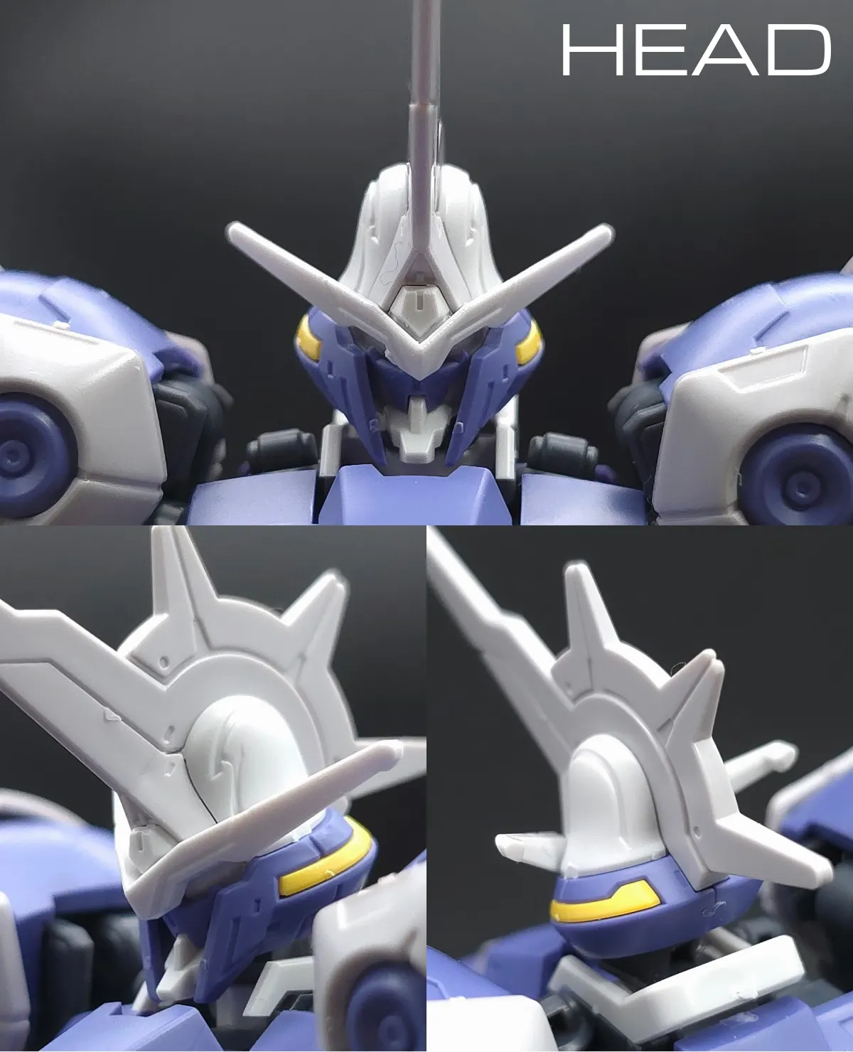 HG ガンダムキマリスヴィダール レビュー 頭部ディテール 01