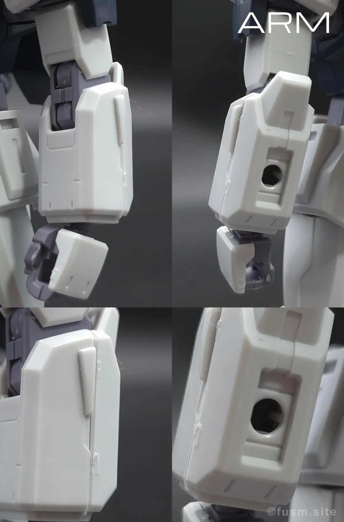 HGUC ガンダムMk-II(エゥーゴ仕様) レビュー 腕部ディテール 01