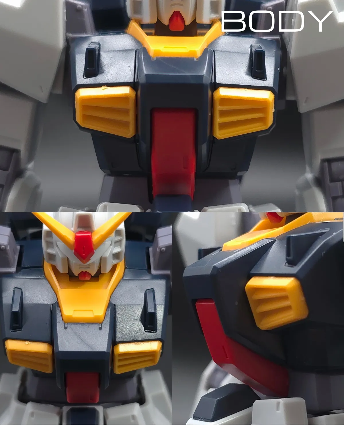 HGUC ガンダムMk-II(エゥーゴ仕様) レビュー 胴体ディテール 01