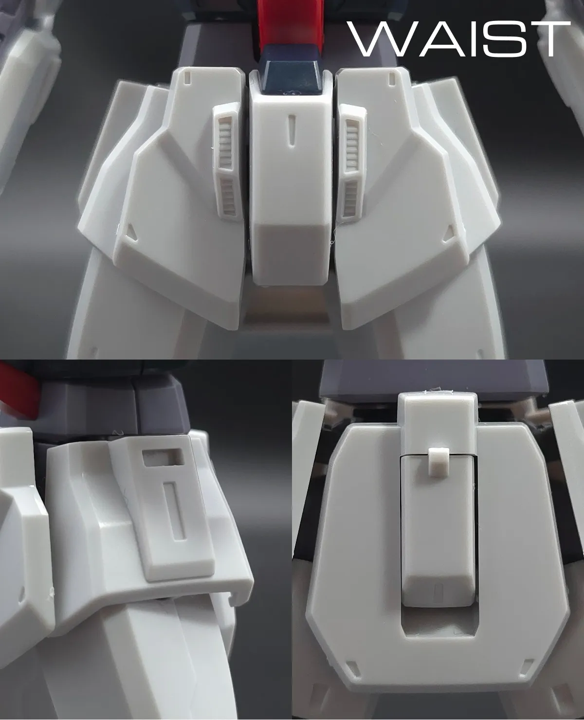 HGUC ガンダムMk-II(エゥーゴ仕様) レビュー 胴体ディテール 03