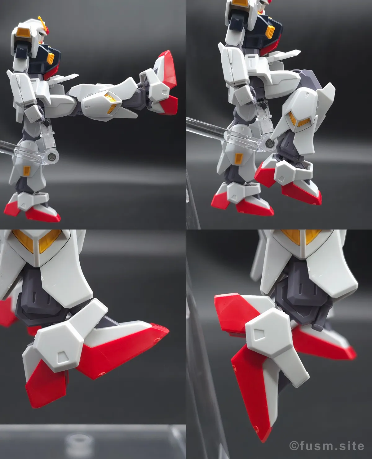 HGUC ガンダムMk-II(エゥーゴ仕様) レビュー 脚部ディテール 可動域 01