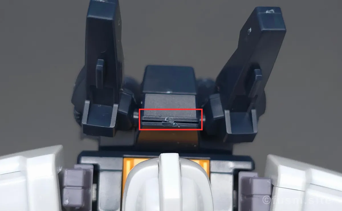 HGUC ガンダムMk-II(エゥーゴ仕様) レビュー バックパックレビュー 合わせ目