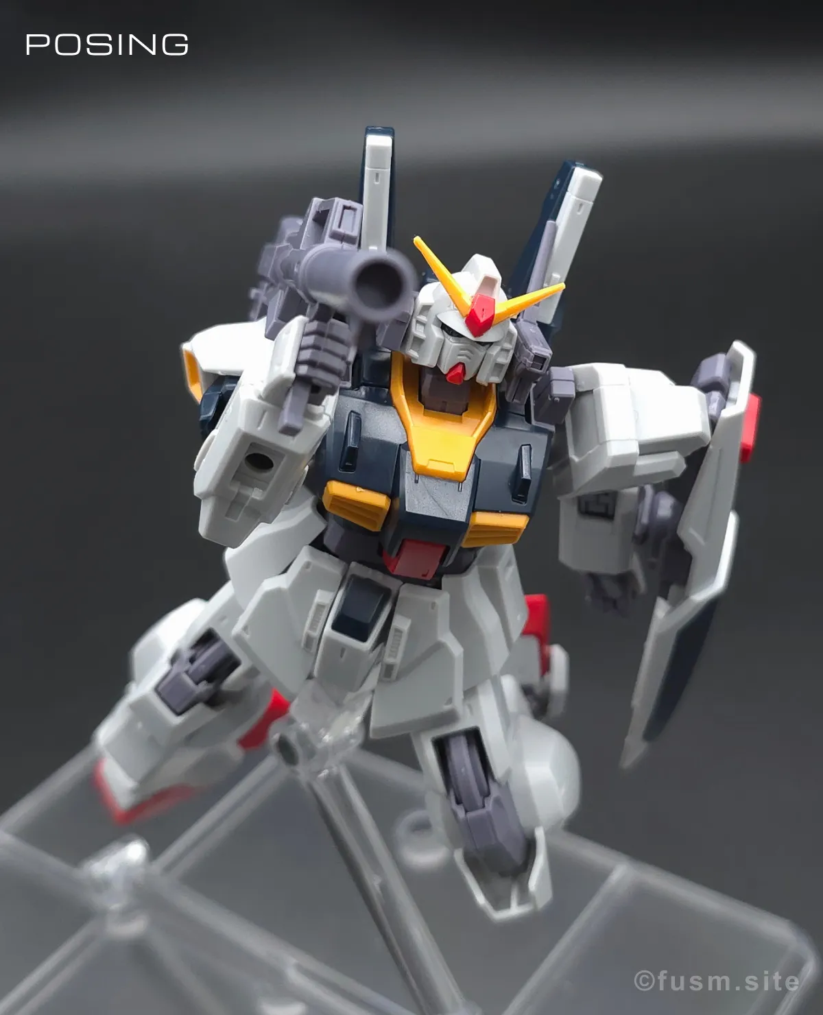 HGUC ガンダムMk-II(エゥーゴ仕様) レビュー ポージング 09