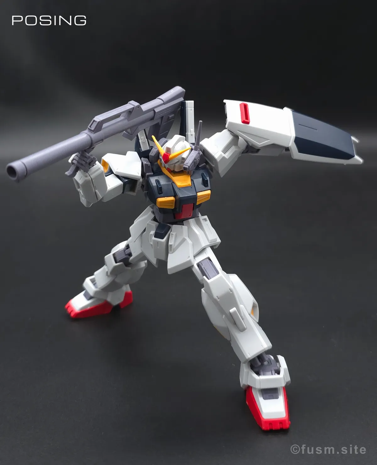 HGUC ガンダムMk-II(エゥーゴ仕様) レビュー ポージング 11