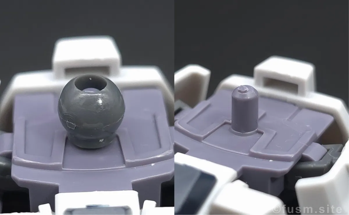 HGUC ガンダムMk-II(エゥーゴ仕様) レビュー 耐久力が弱い箇所 02