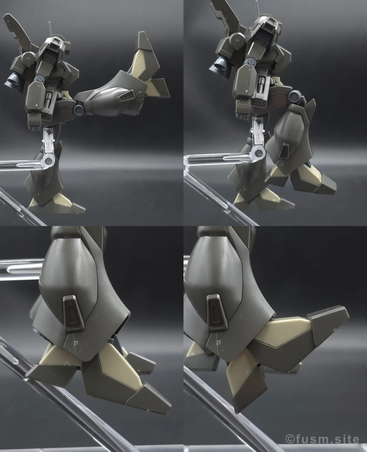 HGUC ジェガン(エコーズ仕様) レビュー 脚部ディテール 可動域 01