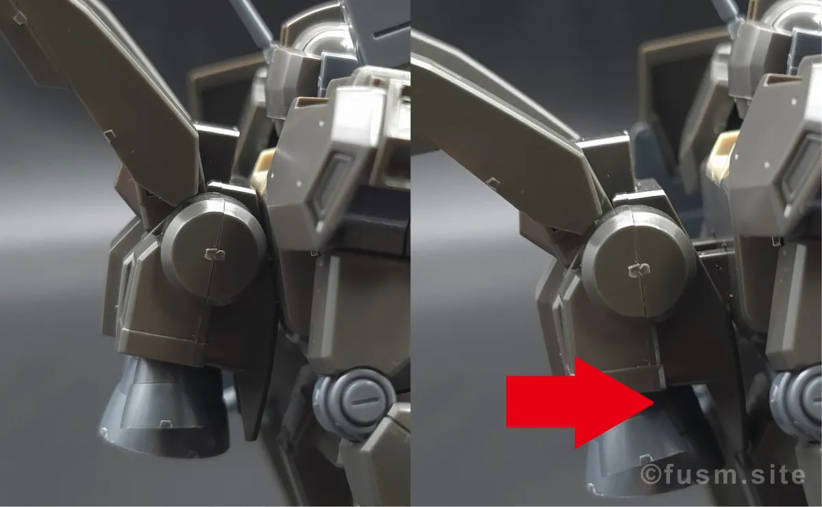 HGUC ジェガン(エコーズ仕様) レビュー 耐久力が弱い箇所 01