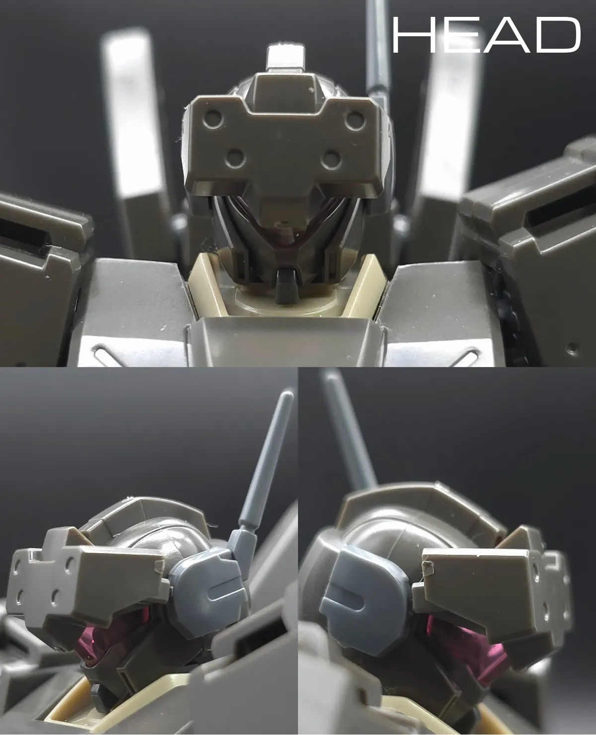 HGUC ジェガン(エコーズ仕様) レビュー 頭部ディテール 01