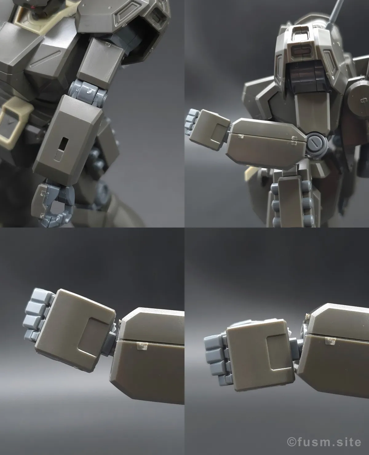 HGUC ジェガン(エコーズ仕様) レビュー 腕部ディテール 可動域 01