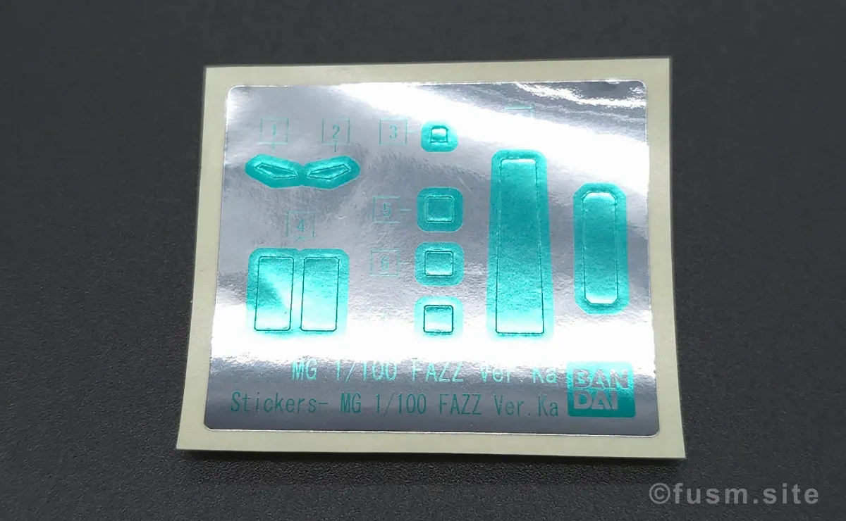 MG FAZZ Ver.Ka レビュー パッケージ 05