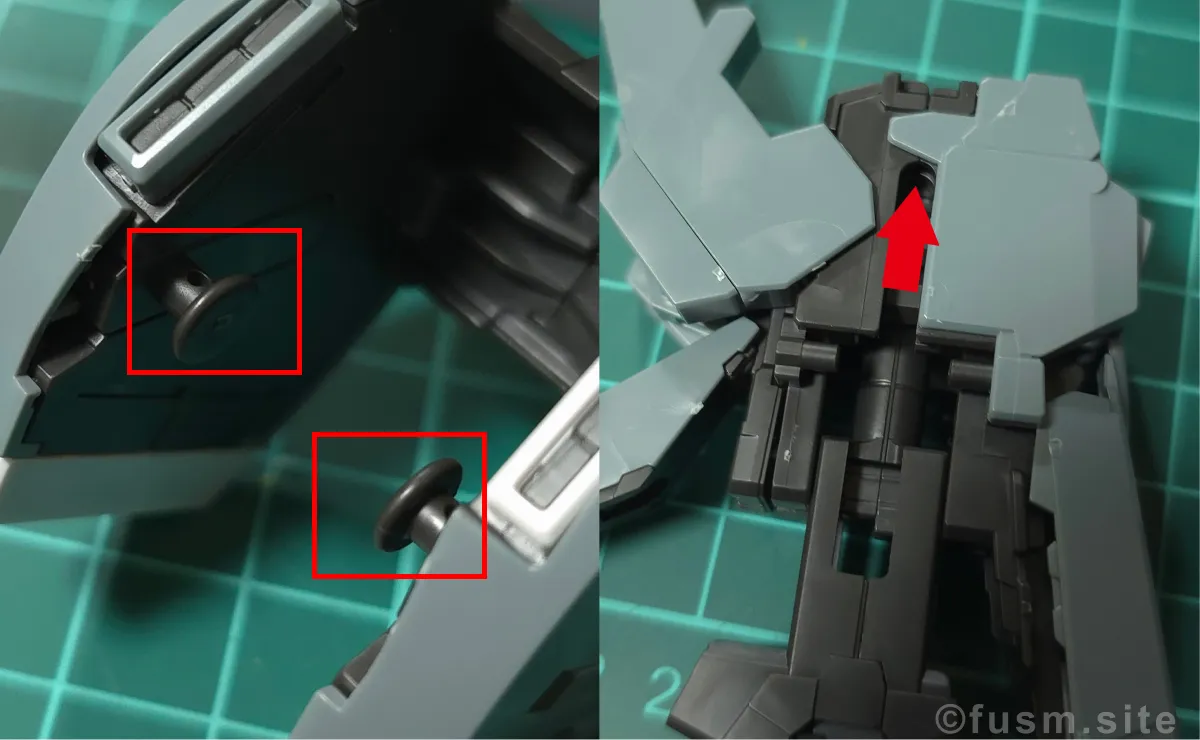 MG FAZZ Ver.Ka レビュー パーツ・構造・組み立て 07