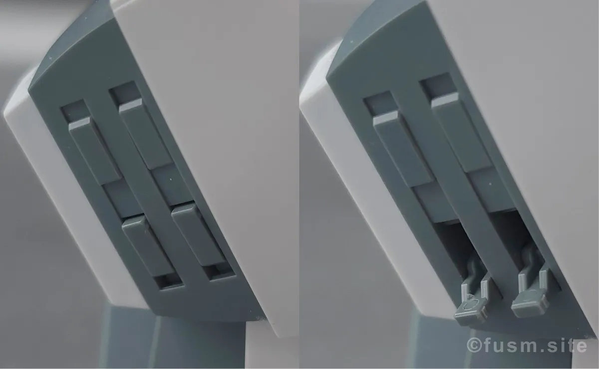 MG FAZZ Ver.Ka レビュー 脚部ディテール 04