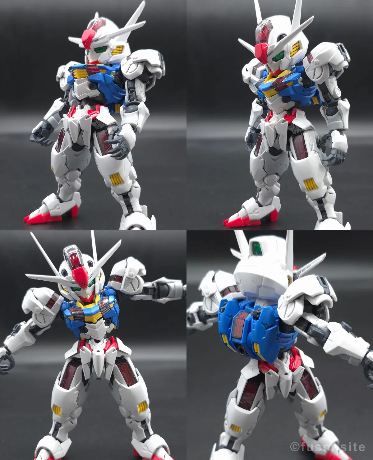 MGSD ガンダムエアリアル レビュー 胴体ディテール 可動域 02