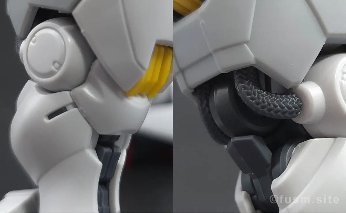 MGSD ガンダムエアリアル レビュー 脚部ディテール 03